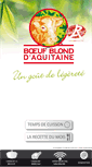 Mobile Screenshot of boeufblond-daquitaine.com