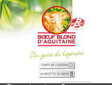 Tablet Screenshot of boeufblond-daquitaine.com